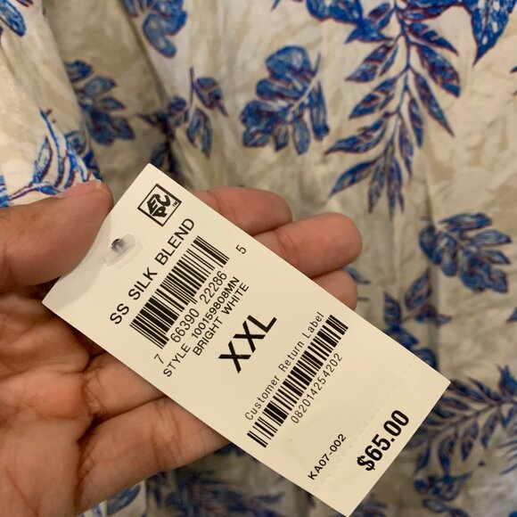 Men’s Club Room Silk Blend Button Down NWT -B5 - Picture 5 of 5